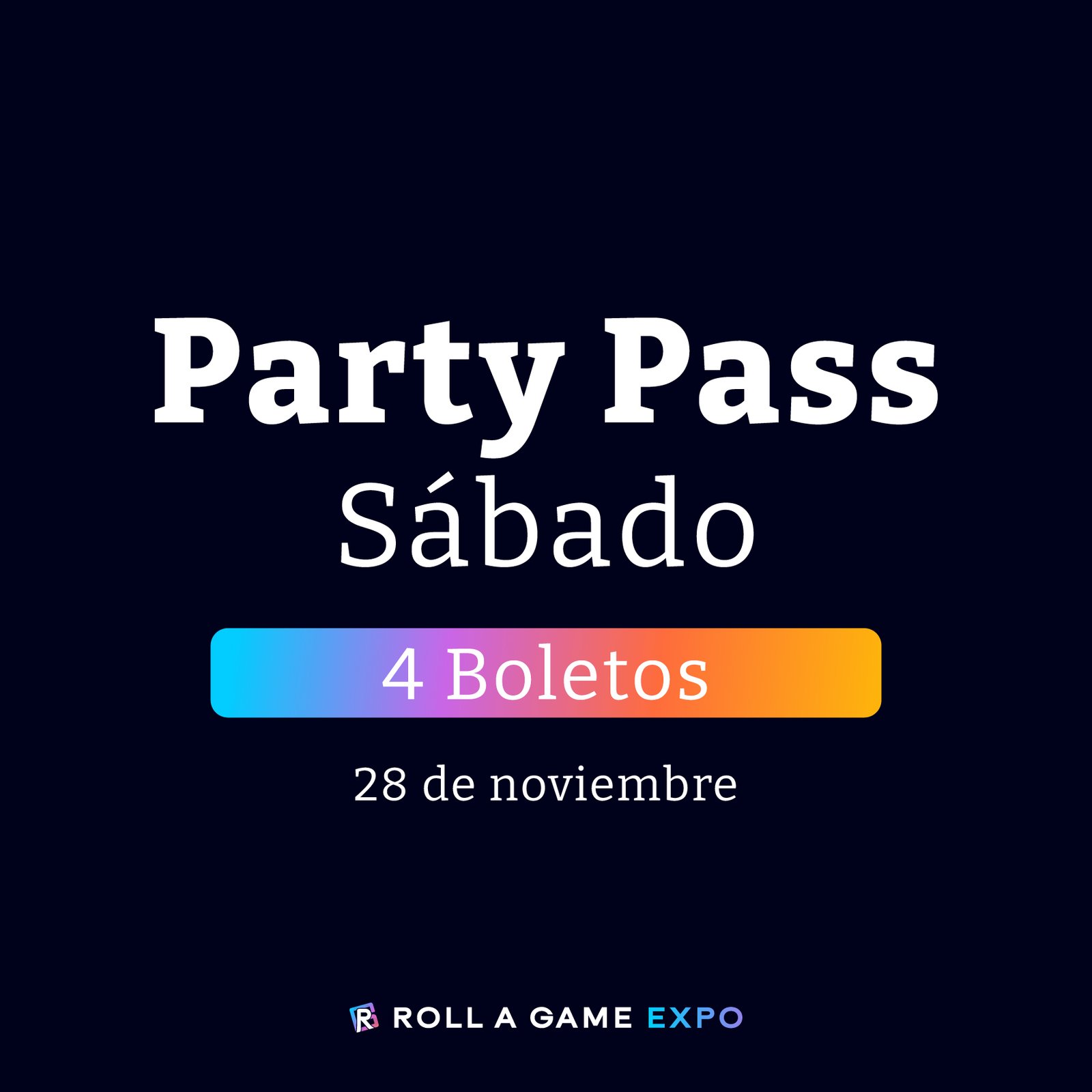 Party Pass Sábado